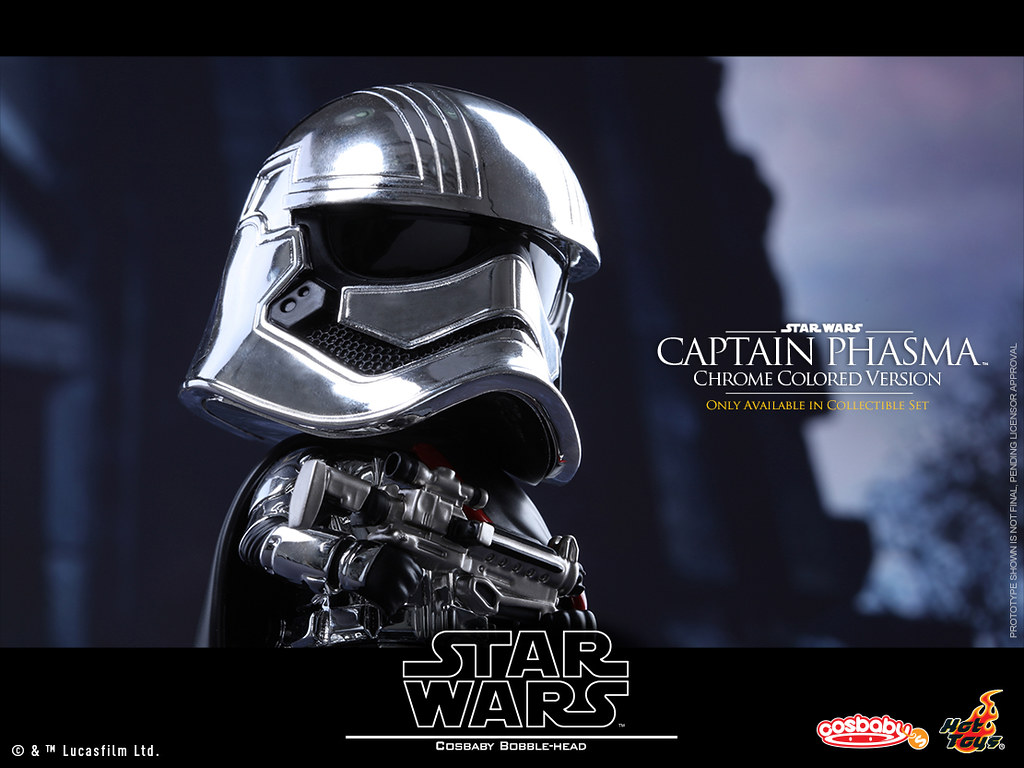 wars:原力觉醒系列有五款作品:「法斯马队长」(captain phasma;cosb