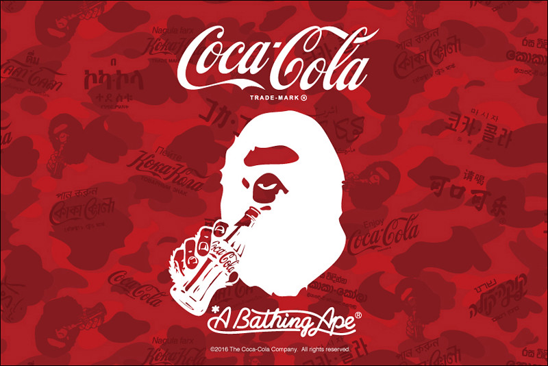 a bathing ape x coca-cola可口可乐 2020全新联名!