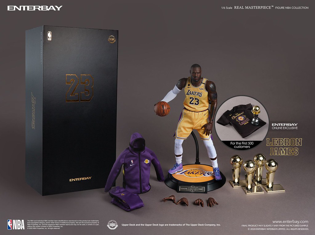 enterbay nba系列 real masterpiece 洛杉矶湖人队「lebron james」1