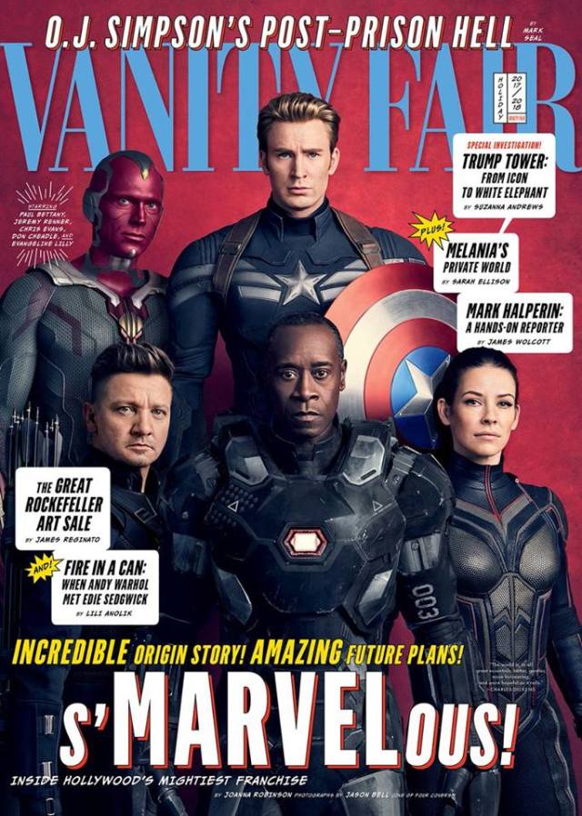Vanity Fair雜誌釋出《復仇者聯盟3：無限之戰》封面以及幕後照