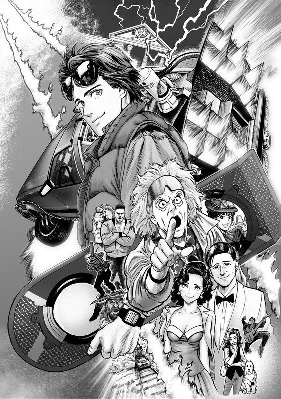 《一拳超人》漫畫美化版作者「村田雄介」，將要製作經典科幻電影《回到未來》的日漫
