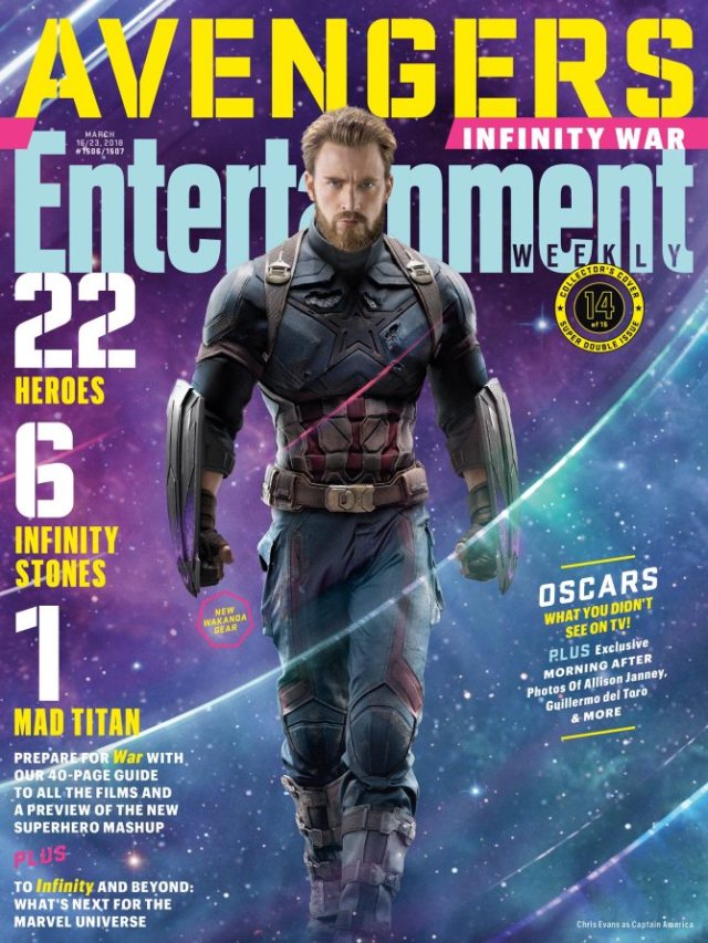 娛樂週刊釋出《復仇者聯盟３：無限之戰》角色封面及簡介