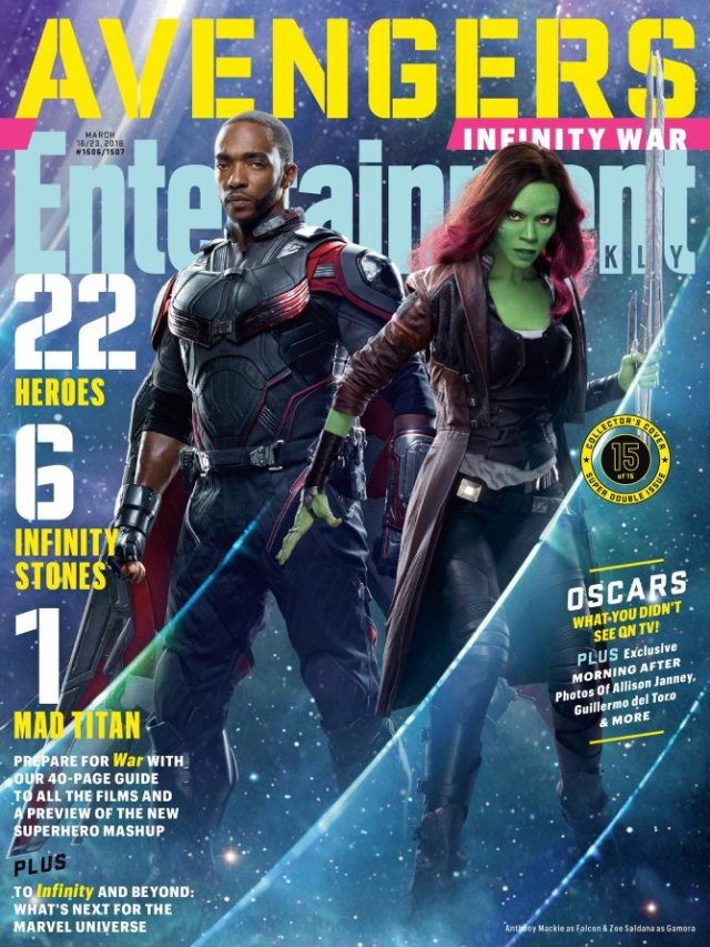 娛樂週刊釋出《復仇者聯盟３：無限之戰》角色封面及簡介