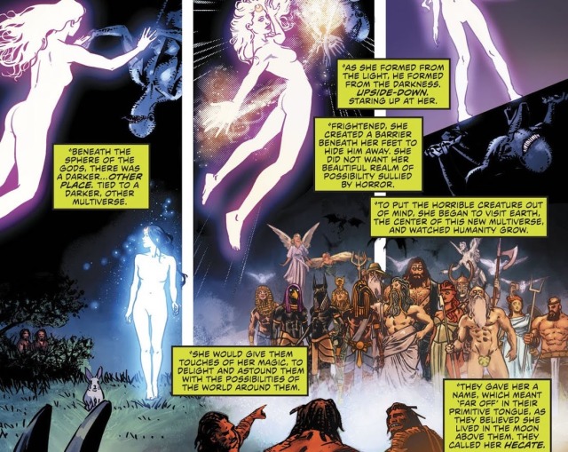 【ＤＣ宇宙相關】神力女超人跟黑暗正義聯盟的跨刊故事揭開了地球神族和魔法的歷史！！