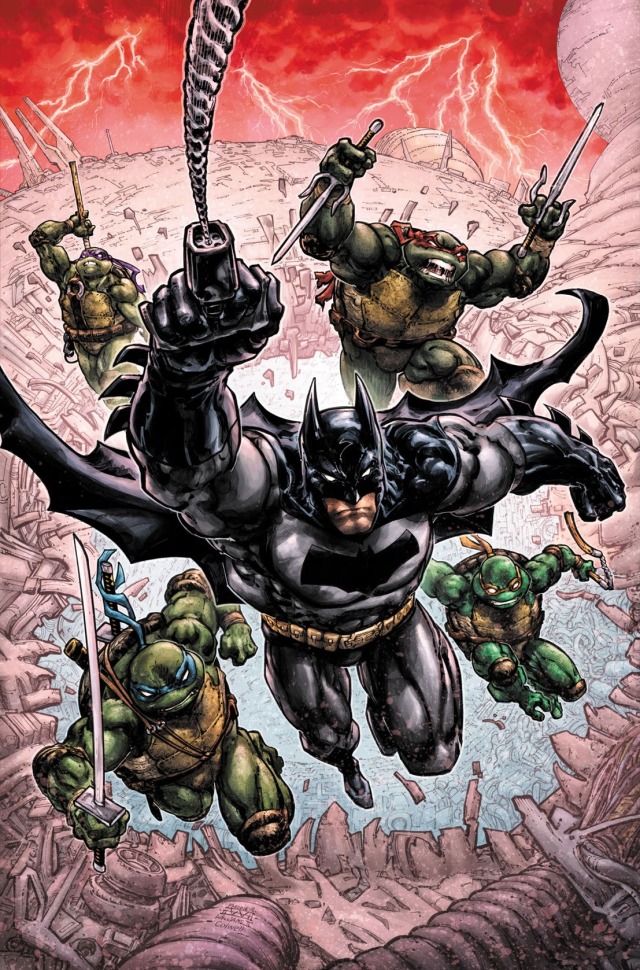 為了慶祝蝙蝠俠 80 周年和忍者龜 35 周年！忍者龜與蝙蝠俠推出最後一集的合作漫畫故事！