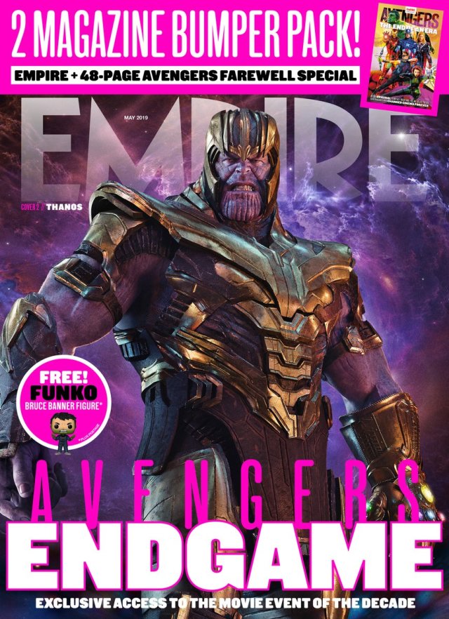 【ＭＣＵ相關】帝國雜誌公開了三種《復仇者聯盟４：終局之戰》的封面和粉絲限定海報！