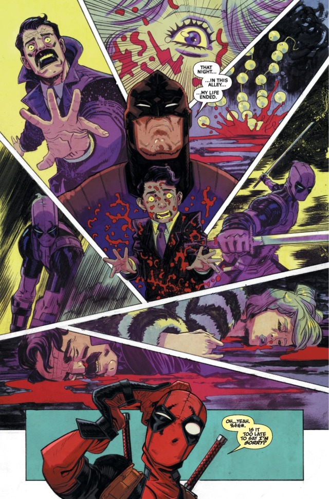 【漫威宇宙相關】死侍殺死了某位富二代的父母使其誕生了漫威的蝙蝠俠來向嘴賤傭兵復仇！
