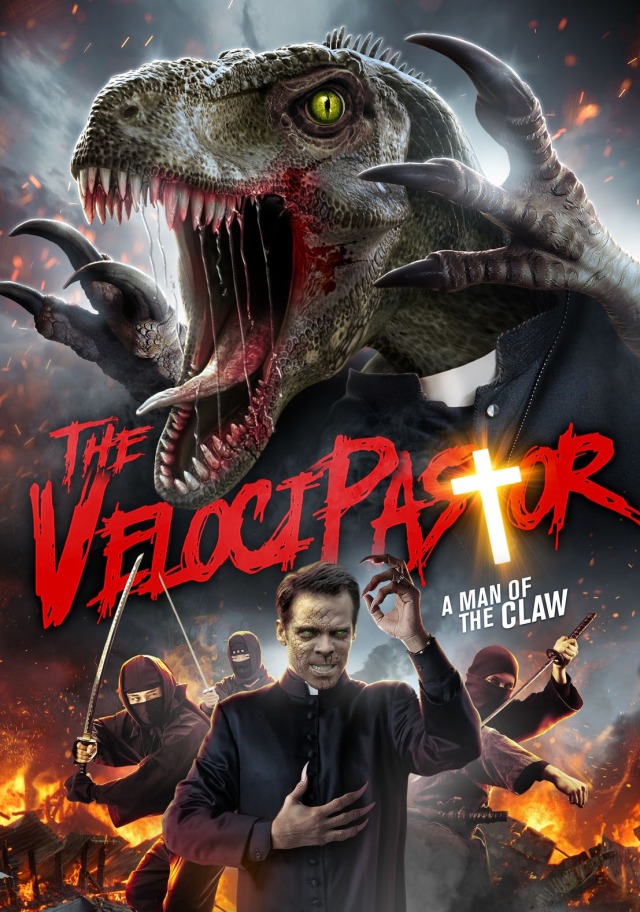 又有一個Ｂ級片神作～牧師變成恐龍殺掉忍者幫派的《The Velocipastor》預告和海報釋出！