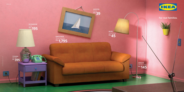 IKEA 以《辛普森家庭》、《怪奇物語》和《六人行》的客廳來當作新型錄廣告！