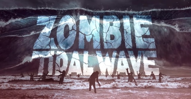 活死人組成海浪席捲世界！超狂Ｂ級片《風飛鯊》導演和主角再度合作拍出新片《殭屍狂潮》～