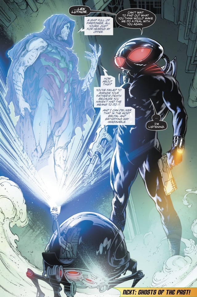 【ＤＣ宇宙相關】許久不見的水行俠死對頭「黑蝠鱝」因為《惡棍年》號召而回歸前線！