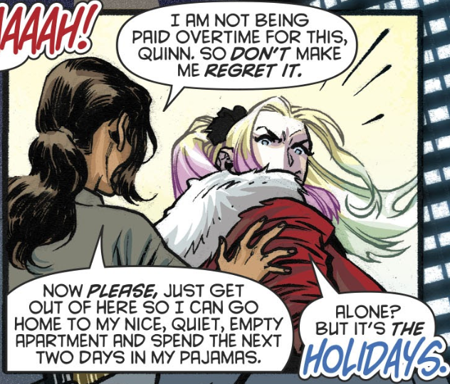 【DC 宇宙相關】不再是一個人過節！哈莉奎茵來陪已分手的芮妮警探過聖誕！