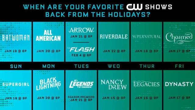 「呼麻小隊」《明日傳奇》歸隊！CW 公布綠箭宇宙及其他美劇下半季回歸