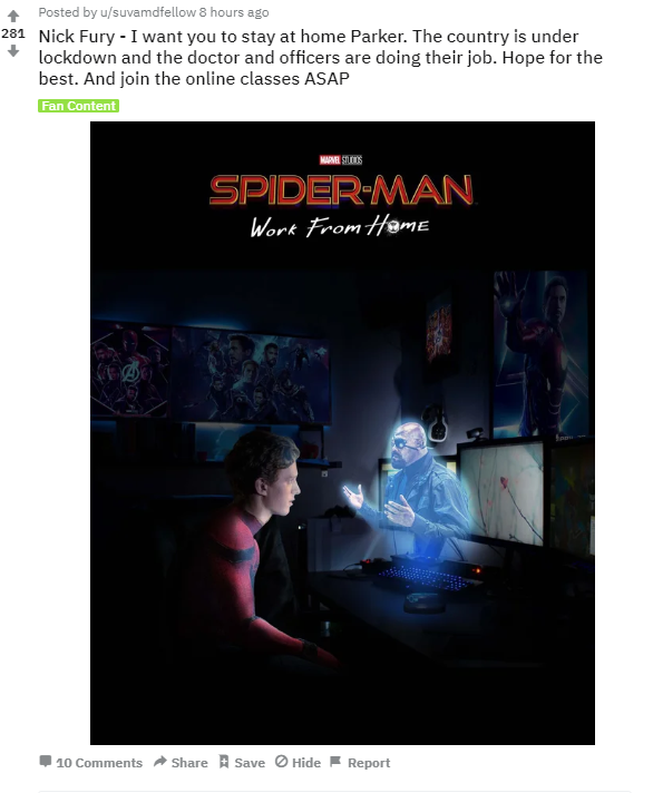 【ＭＣＵ相關】蜘蛛人第三部電影海報出爐囉！欸欸欸...等等！在家工作？