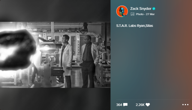【ＤＣＥＵ相關】《正義聯盟》查克史奈德再度釋出形象照！並且秀出了「原子俠」的身影