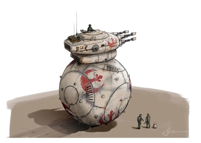 【星戰宇宙相關】《天行者的崛起》設定集公開芮鎖喉凱羅忍和 BB-8 造型的坦克！？