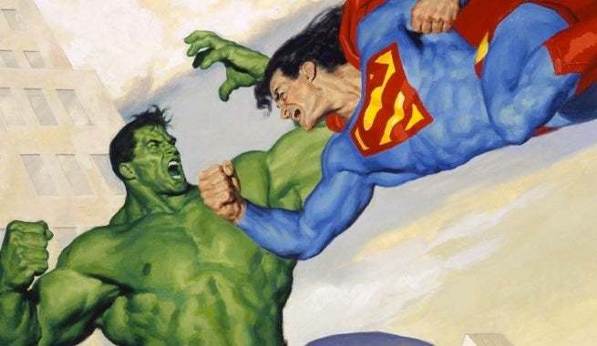 今天漫畫家公開了當年《DC 大戰漫威》連載中未採用的「浩克打敗超人」畫面！