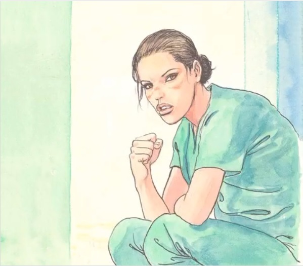 暖心插圖！義大利漫畫家米洛馬納拉以漫畫為第一線醫療人員打氣