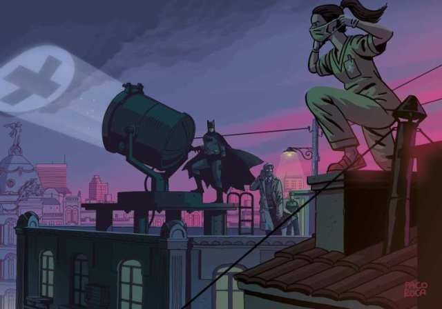 代理 DC 漫畫的西班牙出版社繪製超人、蝙蝠俠與醫護人員對抗武漢肺炎的插圖！