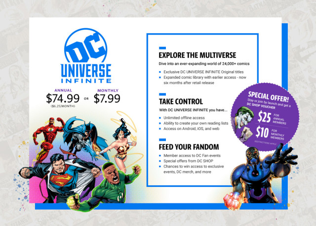影視歸影視  漫畫歸漫畫！DC Comics正式宣布DC Universe Infinite 將取代舊有DC Universe APP