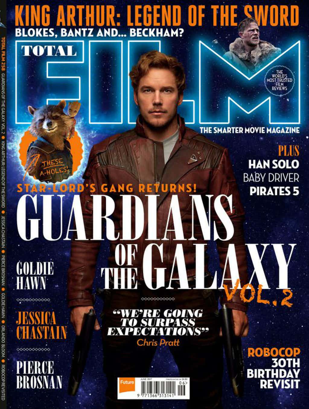 星際異攻隊二新的雜誌獨家封面推出，小格魯特超搶鏡。