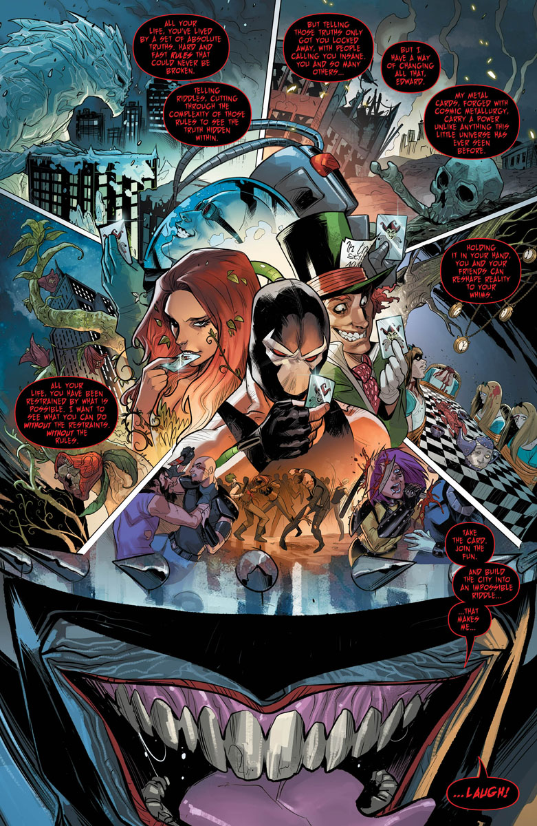 蝙蝠俠與小丑的混合體「大笑蝙蝠俠」襲擊高譚市，羅賓率領「高譚市反抗軍」對抗