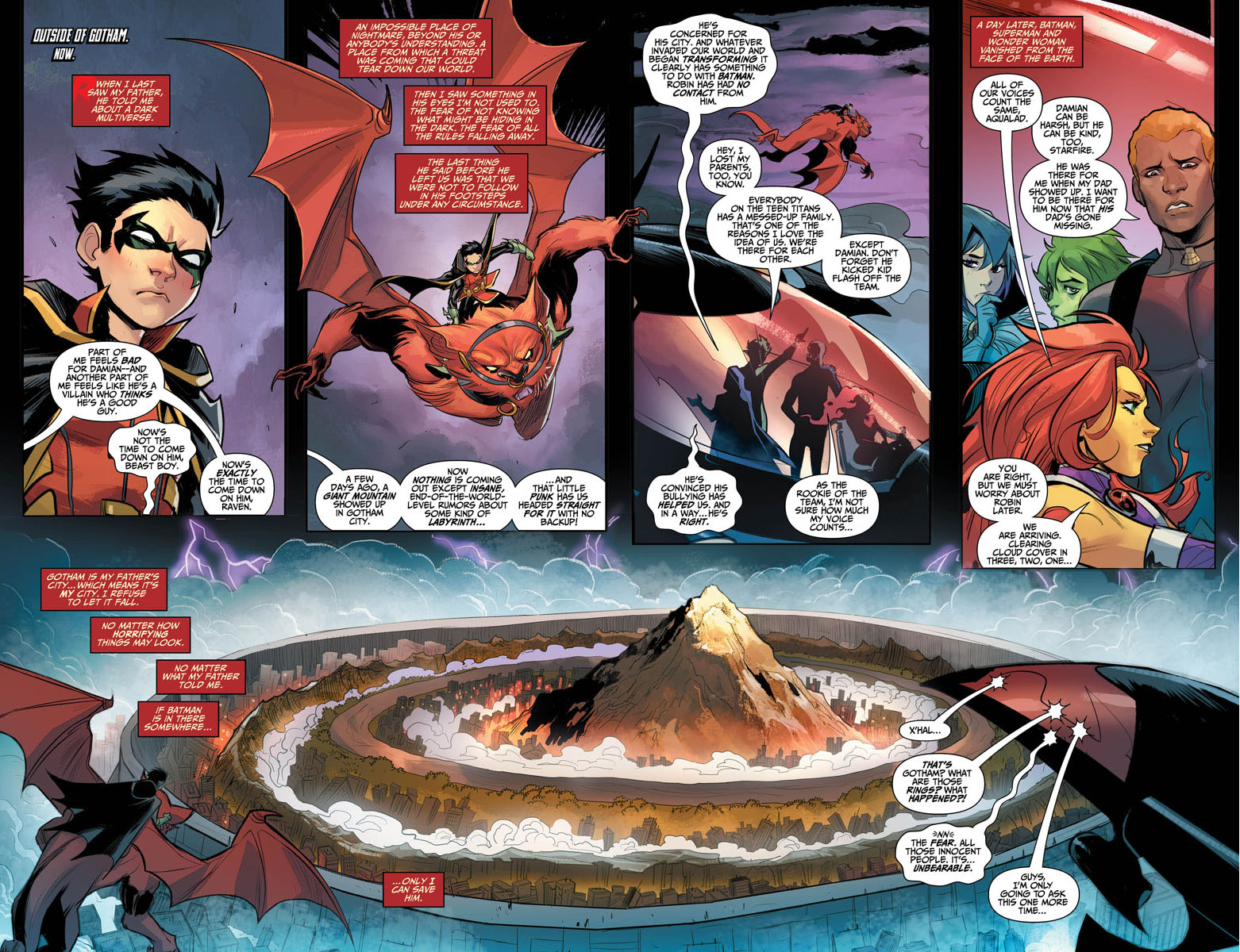 蝙蝠俠與小丑的混合體「大笑蝙蝠俠」襲擊高譚市，羅賓率領「高譚市反抗軍」對抗