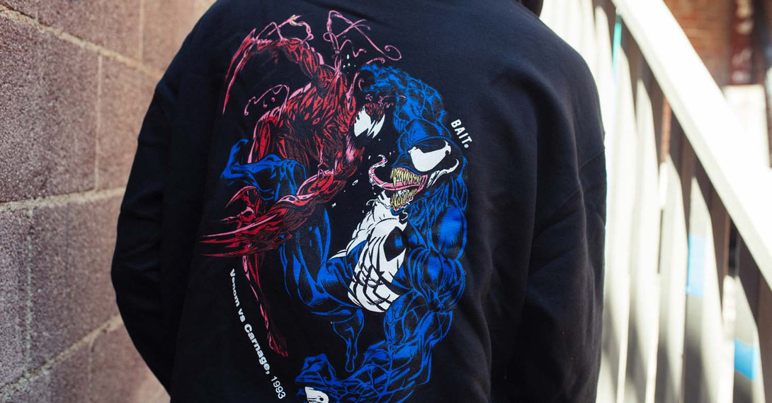 BAIT x Marvel Comics Men Ghost Rider Death Race Tee white