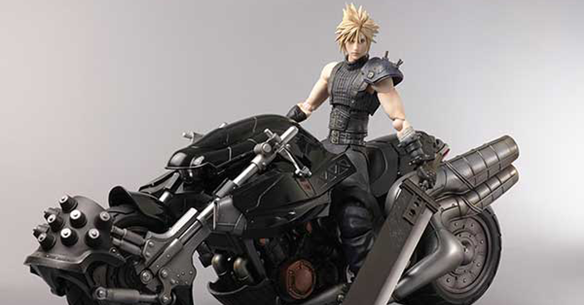 PLAY ARTS 改《FINAL FANTASY VII 重製版》克勞德．史特萊夫& HARDY 