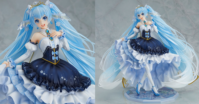 絕美雪公主下凡！雪未來 GOOD SMILE COMPANY 雪ミク Snow Princess Ver. (ゆきみく すのー ぷりんせす Ver.)1/7完成品