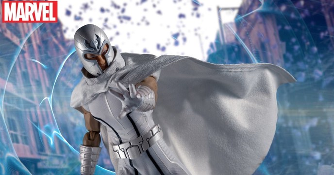 展現強大的磁力操縱！Marvel NOW! 白色萬磁王 Mezco One：12 Collective系列 PX Exclusive Magneto 1/12 比例人偶作品