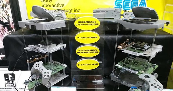 【全日本模型 HOBBY SHOW】初代 PLAYSTATION 與 SEGA SATURN 主機模型化？BANDAI SPIRITS 破天荒合作產品