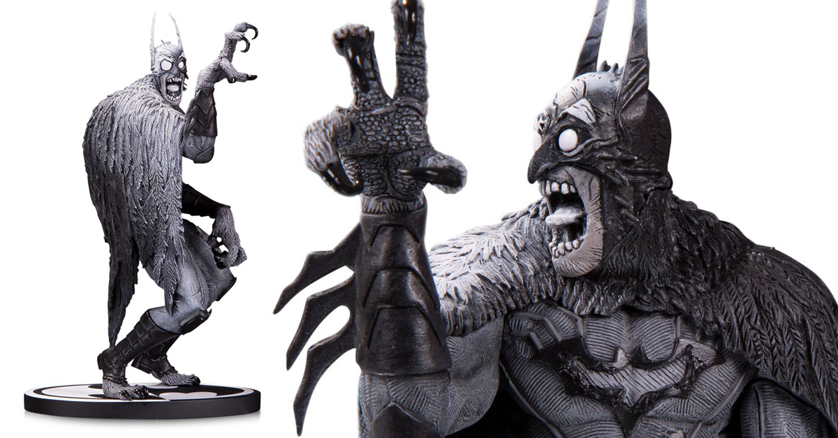 將非人類的怪異神態表現得淋漓盡致！ DC Collectibles 蝙蝠俠黑白雕像系列【蝙蝠怪（Batmonster）By Greg ...
