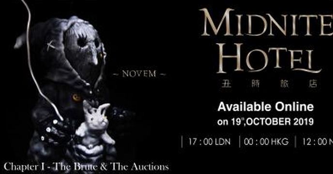 面具背後的詭異故事 <<MIDNITE HOTEL 丑時旅店>> 首只 ART TOY - NOVEM 正式登場！！