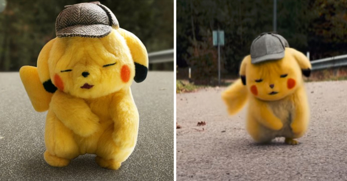 一臉衰樣反而更萌！Pokémon Center 推出官方《名偵探皮卡丘》臉皺成一團的皮卡丘 絨毛布偶（しわしわ顔のぬいぐるみ 名探偵ピカチュウ）越看越母湯