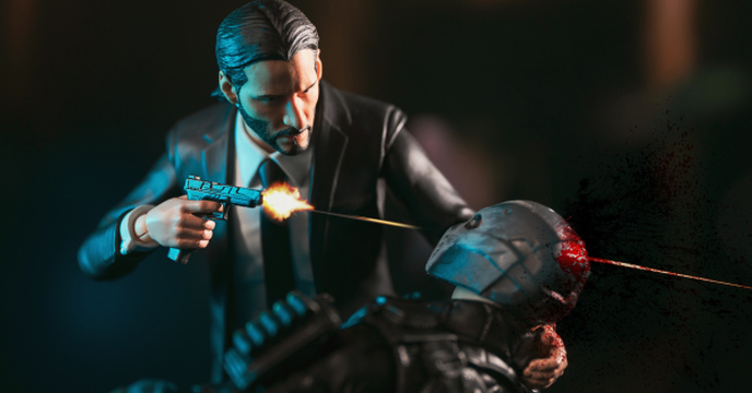 【攝影創作】Mafex 捍衛任務 John Wick + 第三方頭雕