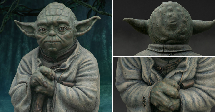 不讓尤達寶寶專美於前！Sideshow Collectibles《星際大戰》尤達 1:1等身比例 青銅雕像（Star Wars Yoda Bronze Statue）