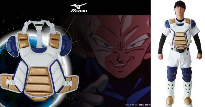 在野球場上展現賽亞人的驕傲！BANDAI x MIZUNO《七龍珠Z》賽亞人棒球捕手 護胸 / 護膝裝備（ドラゴンボールZ　サイヤ人 プロテクター / レガース）