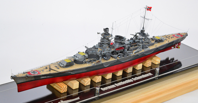 【鷹翔強大黑科技的誠意力作】1/700德國海軍沙恩霍斯特號