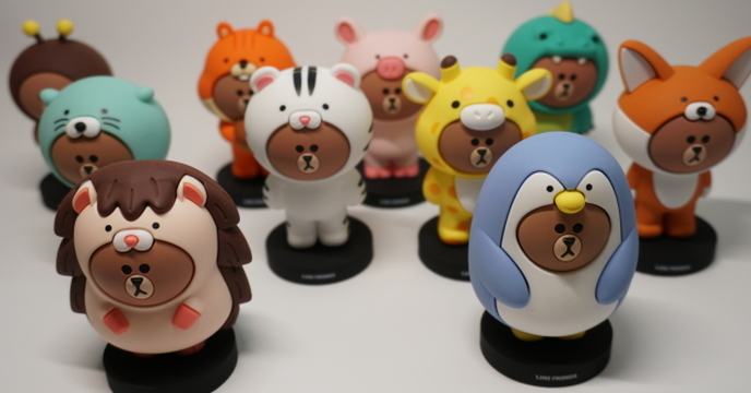 Line Friends for 叢林公仔，沒買別說你是熊大迷