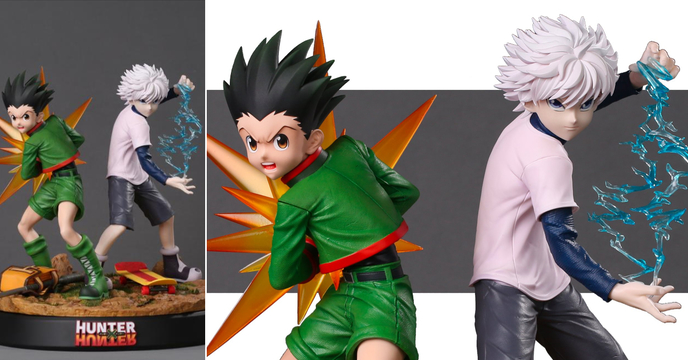 Espada Art《獵人HUNTER×HUNTER》小傑·富力士&奇犽·揍敵客 1/6比例 限量雕像（Gon Freecss & Killua Zoldyck Limited Edition Statue）