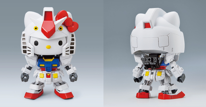 這配色一定是地球聯邦軍？《機動戰士鋼彈》x HELLO KITTY 合作推出 HELLO KITTY / RX-78-2 GUNDAM [SD EX-STANDARD] 