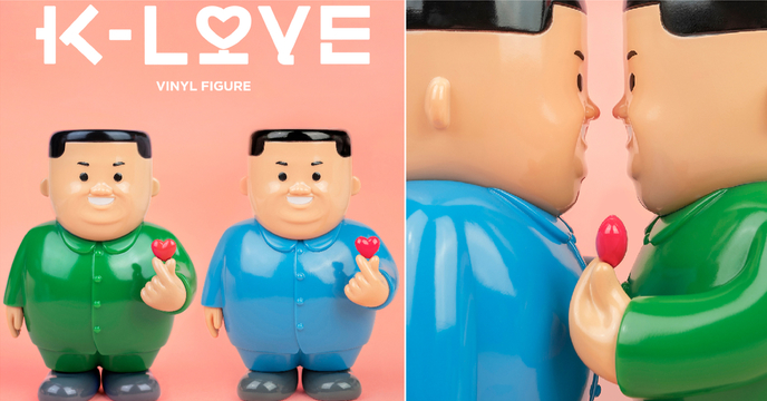 充滿黑色幽默的硬派示愛！AllRightsReserved x Joan Cornellà「K-LOVE」搪膠人偶 DING DONG 宅配便情⼈節限定開賣！ 