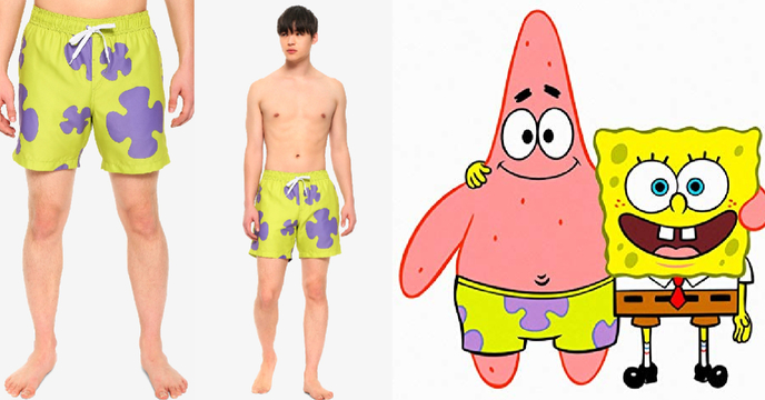 一秒變身海綿寶寶最好的朋友～Hot Topic《海綿寶寶》派大星COSPLAY泳褲（SpongeBob SquarePants PATRICK COSPLAY SWIM TRUNKS）