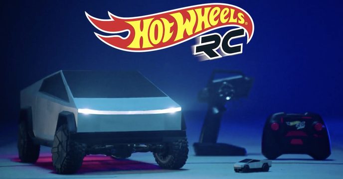 搶先體驗特斯拉電動皮卡車的魅力！風火輪小汽車 Hot Wheels 推出「Tesla Cybertruck」遙控車 1/10、1/64比例（Hot Wheels® R/C Cybertruck）