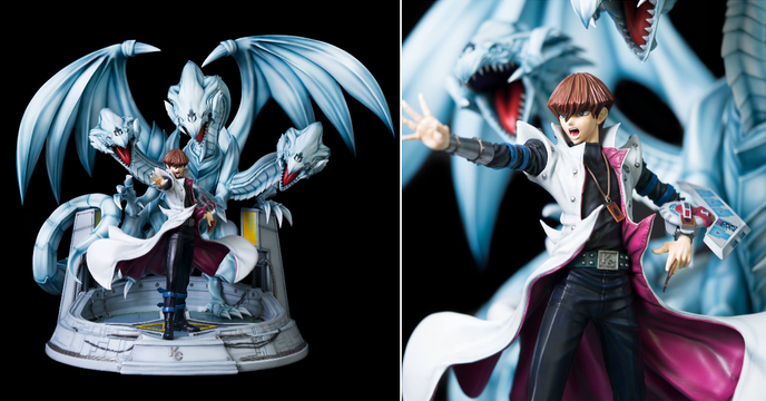 強韌☆無敵☆最強！Kitsune Statue《遊戲王》海馬瀨人&青眼究極龍 1/7比例雕像（Yu-Gi-Oh! - KAIBA ET L'ULTIME DRAGON BLANC AUX YEUX BLEUS） 