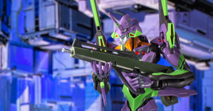 Bandai RG EVA-01 DX 開箱 紫色緊身衣紅唇少婦的誘惑