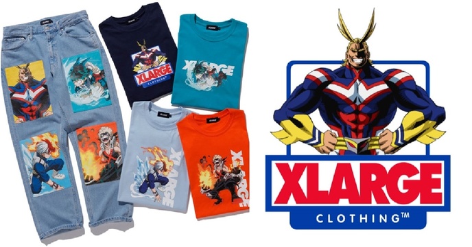 潮 For All！XLARGE x《我的英雄學院》多款英雄聯名服飾系列將於 5月登場～
