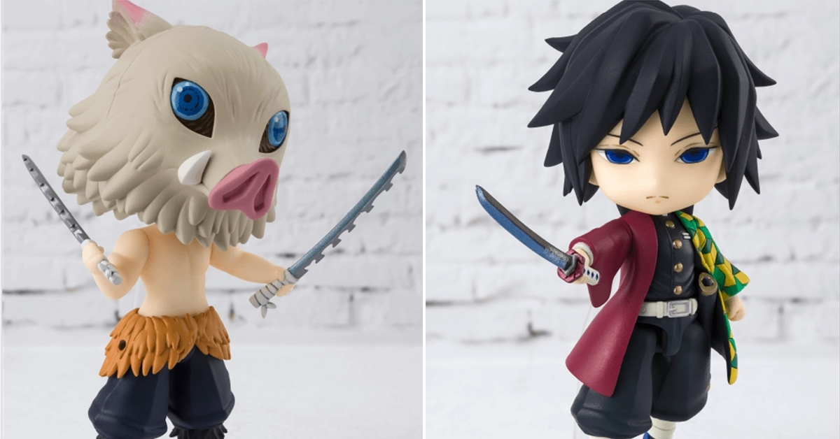 豬突猛進&邊緣人迷你登場！BANDAI Figuarts mini《鬼滅之刃》第二彈「嘴平伊之助、冨岡義勇」可動人偶