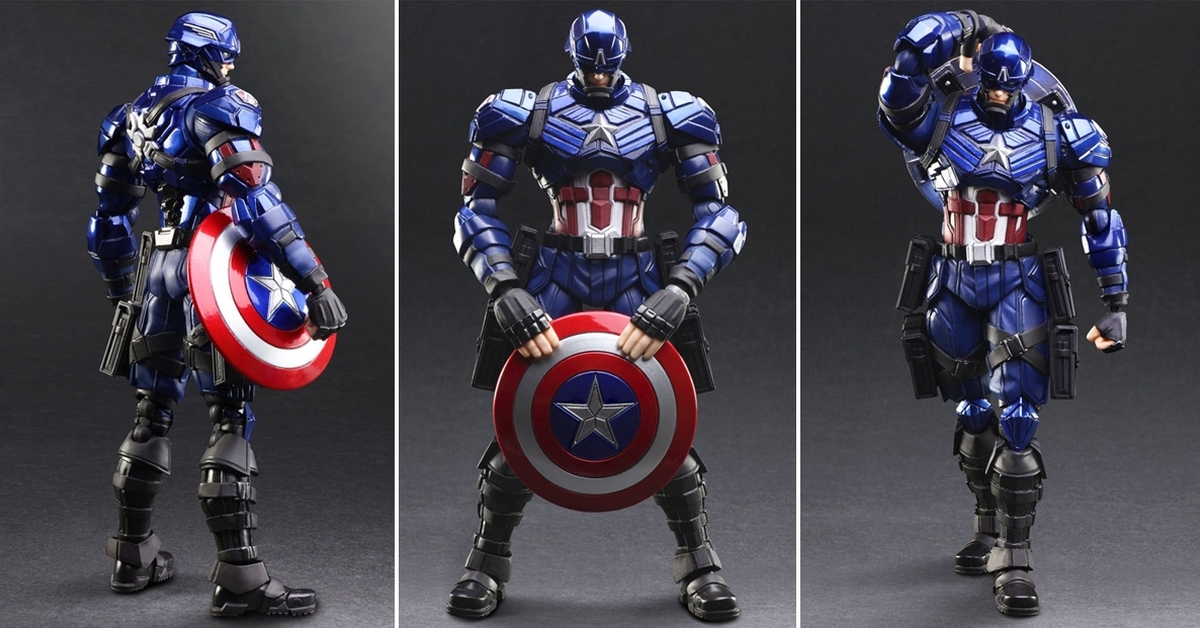 具重量感的裝甲嶄新風格～BRING ARTS「MARVEL UNIVERSE VARIANT」野村哲也設計 變體版「美國隊長」可動人偶（キャプテン･アメリカ）